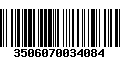 Código de Barras 3506070034084