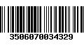 Código de Barras 3506070034329