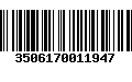 Código de Barras 3506170011947