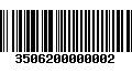 Código de Barras 3506200000002