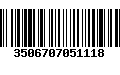 Código de Barras 3506707051118