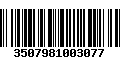 Código de Barras 3507981003077