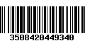 Código de Barras 3508420449340