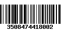 Código de Barras 3508474418002