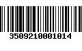 Código de Barras 3509210001014