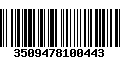 Código de Barras 3509478100443