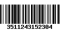 Código de Barras 3511243152304