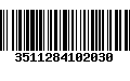 Código de Barras 3511284102030