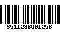 Código de Barras 3511286001256