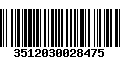 Código de Barras 3512030028475