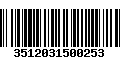 Código de Barras 3512031500253