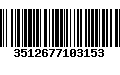 Código de Barras 3512677103153