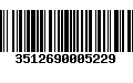 Código de Barras 3512690005229