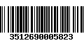 Código de Barras 3512690005823