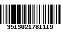 Código de Barras 3513021781119