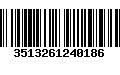 Código de Barras 3513261240186