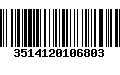 Código de Barras 3514120106803