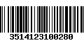 Código de Barras 3514123100280