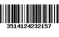 Código de Barras 3514124232157