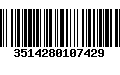 Código de Barras 3514280107429