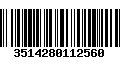 Código de Barras 3514280112560