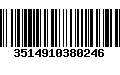 Código de Barras 3514910380246