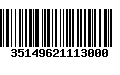 Código de Barras 35149621113000