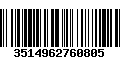 Código de Barras 3514962760805