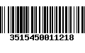 Código de Barras 3515450011218