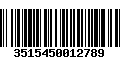 Código de Barras 3515450012789