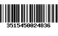 Código de Barras 3515450024836