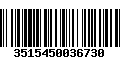 Código de Barras 3515450036730