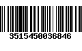 Código de Barras 3515450036846