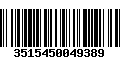 Código de Barras 3515450049389