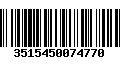 Código de Barras 3515450074770