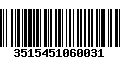 Código de Barras 3515451060031