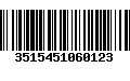 Código de Barras 3515451060123