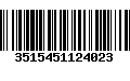 Código de Barras 3515451124023