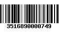 Código de Barras 3516890000749