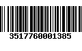 Código de Barras 3517760001385