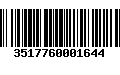 Código de Barras 3517760001644