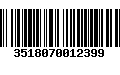 Código de Barras 3518070012399