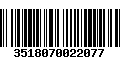 Código de Barras 3518070022077