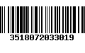 Código de Barras 3518072033019