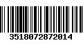 Código de Barras 3518072872014