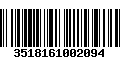 Código de Barras 3518161002094