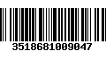 Código de Barras 3518681009047