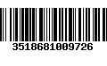 Código de Barras 3518681009726