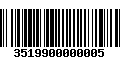 Código de Barras 3519900000005