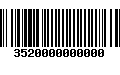 Código de Barras 3520000000000